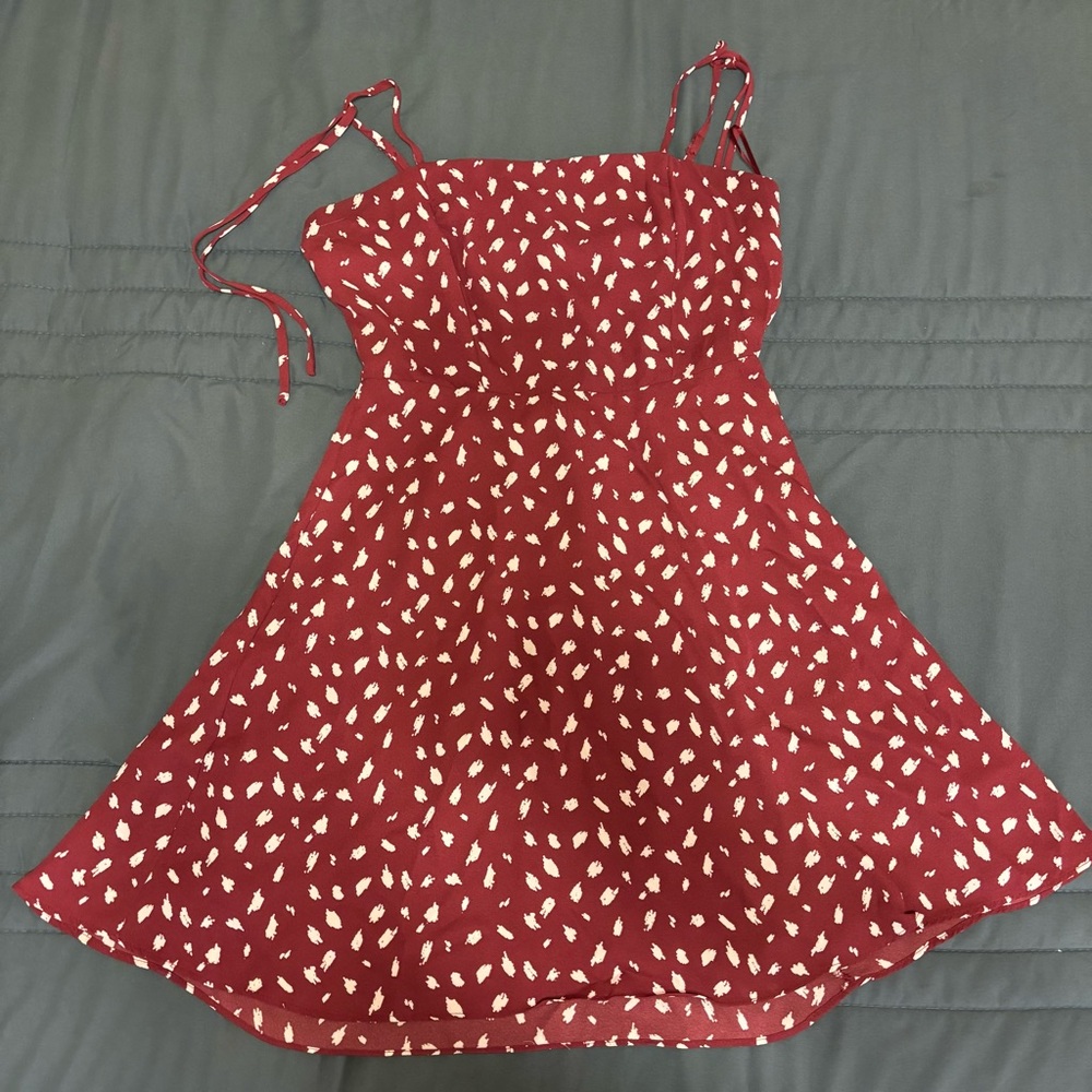 Grace Red and White Mini Dress